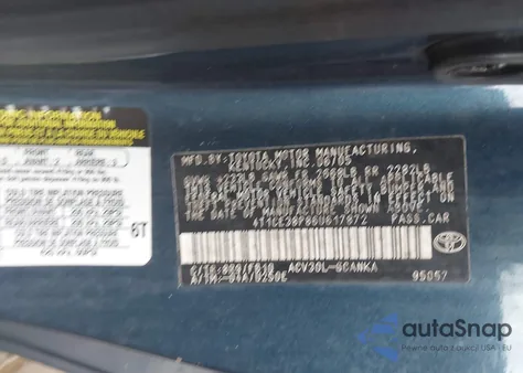 2006 Toyota Camry Solara Se from USA, damaged, VIN 4T1CE38P86U617872